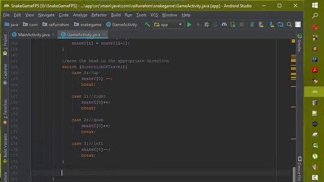 Make snake game in android studio смотреть онлайн