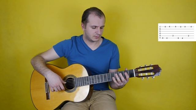 Испанский танец на гитаре. табы (простая версия) смотреть онлайн