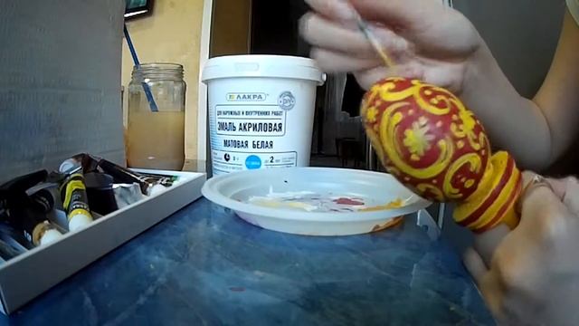 Роспись деревянной заготовки