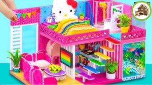Идеальный миниатюрный домик hello kitty с аквариумом для черепах своими руксми из картона #85