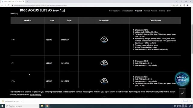 GIGABYTE B650 AORUS ELITE AX BIOS update смотреть онлайн