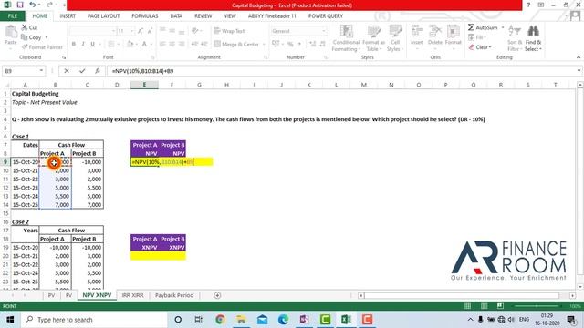 Capital Budgeting in Excel | PV, FV, NPV, XNPV, IRR, XIRR, Payback смотреть онлайн
