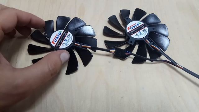 Вентилятор для видеокарт XFX RX570 RX580 RX590 Fdc10u12s9-c