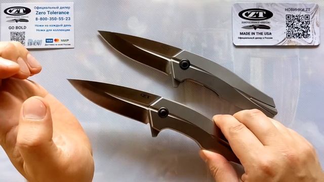 НОЖ ZERO TOLERANCE 0888 Прототип VS Лимитка S110V производство USA смотреть онлайн
