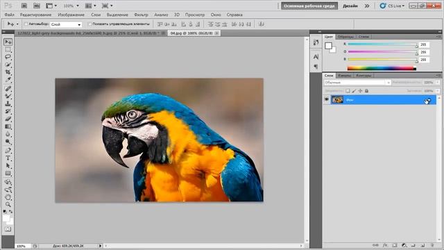 Как удалить фон на картинке в фотошопе смотреть онлайн