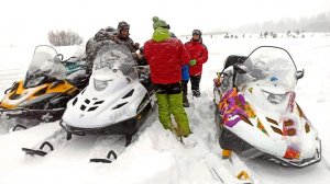 Тестируем снегоходы Тайга Варяг, BRP и Stels по глубокому снегу!  Очень круто катнули!!!