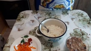 Мимоза с рисом. Самый вкусный салат с рыбной консервой