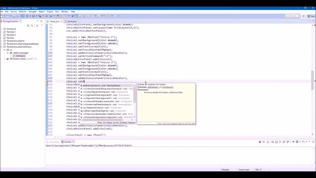 How to Make a Text Adventure Game with GUI in Java P5 - Handling player choice with switch смотреть онлайн