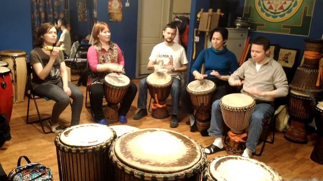 Джембе в SunDrums c Еленой Сусловой смотреть онлайн