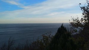 Красивый вид на посёлок Дюрсо на берегу Чёрного моря