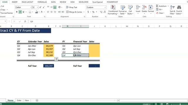 Don't Use Manual Tricks to Extract Quarter From Date | advanced excel смотреть онлайн