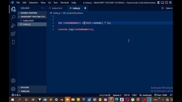 Math Random | javascript beginner tutorial | Javascript course for beginners смотреть онлайн