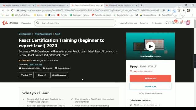 Udemy Free Certificate Courses Adobe Illustrator , ReactJS , mongoDB SEO Online Classes #DeepShukla смотреть онлайн