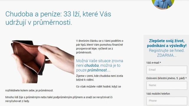 Chudoba a peníze: 33 lží, které Vás udržují v průměrnosti смотреть онлайн