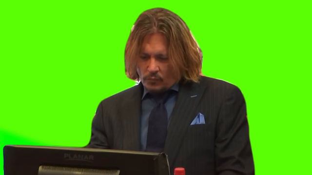 Johnny Depp Called Old and boring in Court, try's not to laugh Meme Green Screen смотреть онлайн