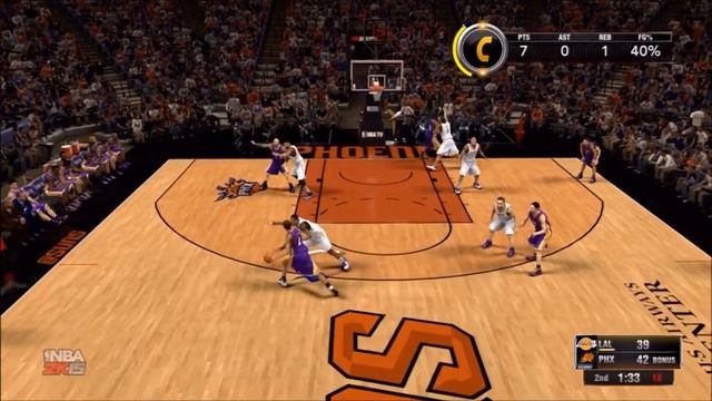 "NBA 2K15 My Career":First NBA Game(Pheonix Suns)Xbox 360 Gameplay смотреть онлайн