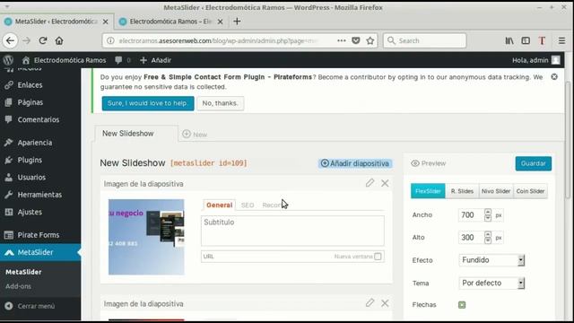 Wordpress. Tema : Zerif Lite. Insertar un slider en la sección de título grande. смотреть онлайн