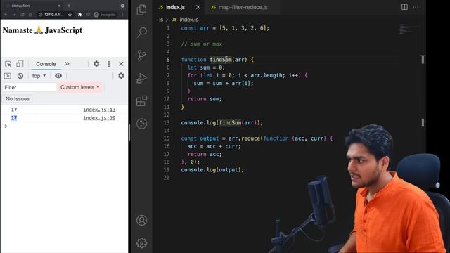 map, filter & reduce ? Namaste JavaScript Ep. 19 ? смотреть онлайн