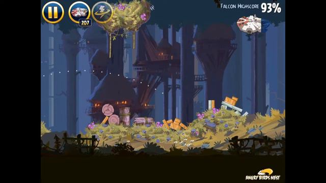 Angry Birds Star Wars 5-6 Moon of Endor Millennium Falcon Gold Medal смотреть онлайн