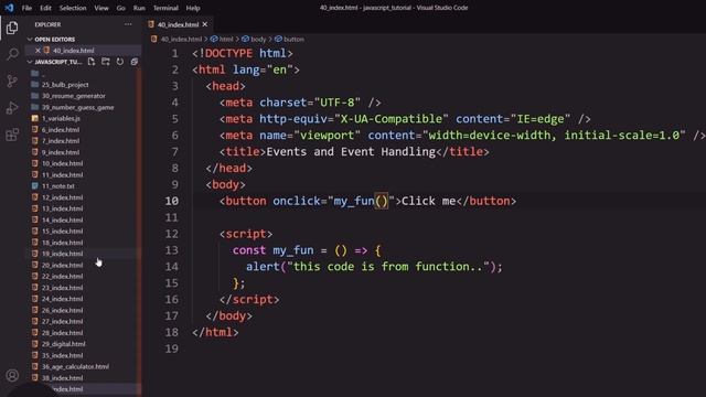 #40. Event and Event Handling in JavaScript in Hindi смотреть онлайн