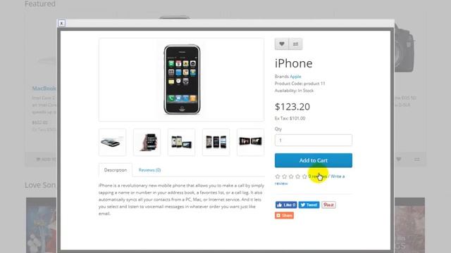 opencart product quick view смотреть онлайн