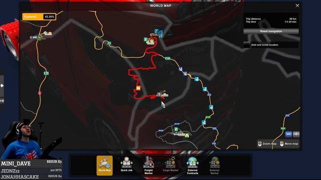 Trucking On Triples Monitors | Full Sim Rig | ETS2 (twitch stream) смотреть онлайн