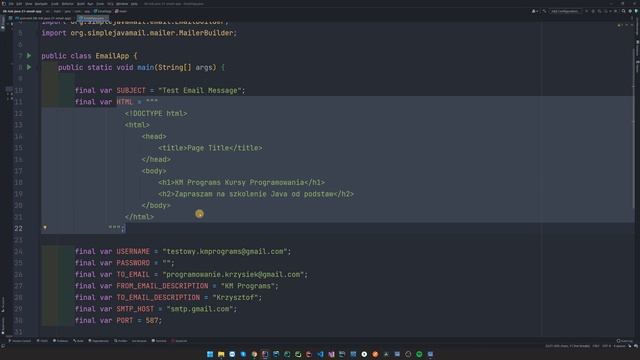Zobacz, jak prosto wysyłać wiadomość email w Java! смотреть онлайн