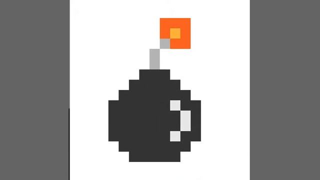 Как нарисовать бомбу по клеточкам смотреть онлайн