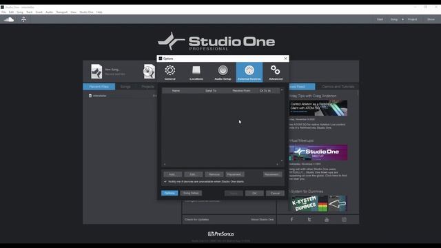 Studio One 5 Начальный экран. Урок 1 смотреть онлайн