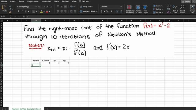 Newton’s Method In Excel | Numerical Methods смотреть онлайн