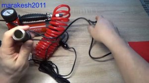Автокомпрессор с адаптером 12v/220v.