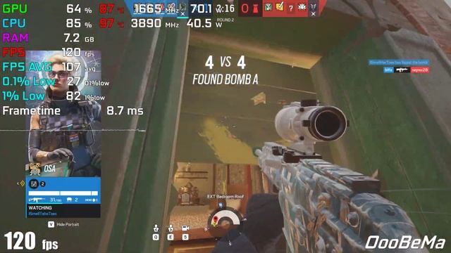 Rainbow Six Siege - RTX 2060 + i5 10300h | Laptop MSI GF65 Thin 10SER смотреть онлайн