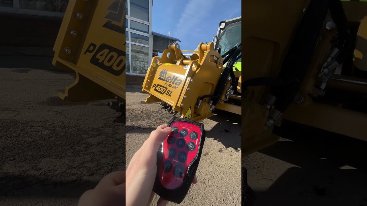 Дорожная фреза с ДУ управлением #минипогрузчик #миниэкскаватор #bobcat #коммунальнаятехника #дорога смотреть онлайн