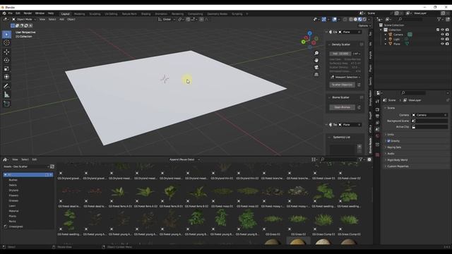 Amazing FREE Plant Library And Scattering Add-On For Blender!