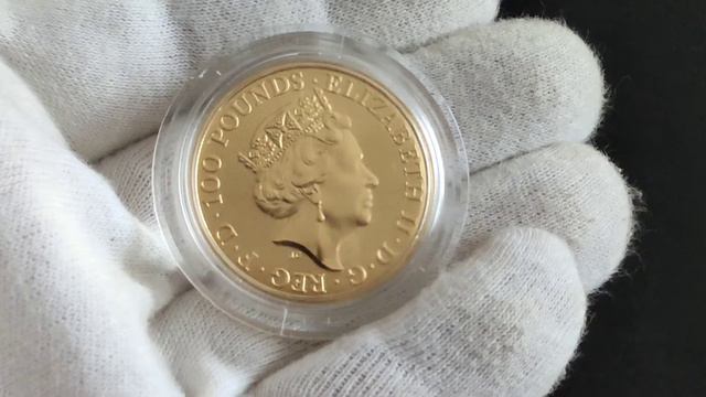 Queens Beasts Falcon 2019.1oz gold.Звери королевы Сокол 2019.Золото 1унц. смотреть онлайн