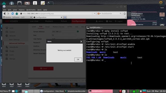 Install FTP Server Di OpenWrt (STB) Untuk Upload Capture Image Dari IP Camera Secara Otomatis. смотреть онлайн
