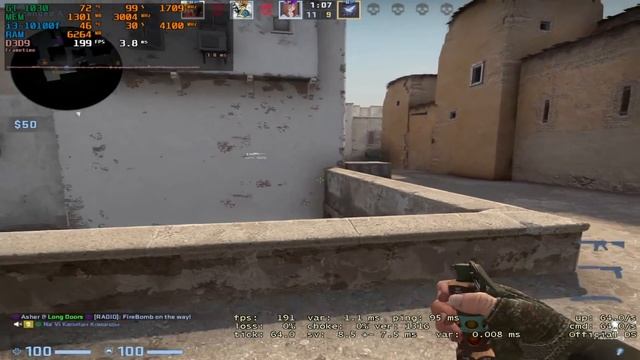 CS:GO : GT 1030 2GB + i3-10100F смотреть онлайн