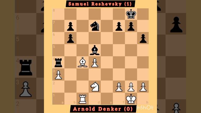 Arnold Denker vs Samuel Reshevsky || Nimzo-Indian || United States Championship, 1946 #chess смотреть онлайн