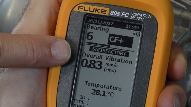 What does the Fluke 805FC Vibration Meter measure? смотреть онлайн