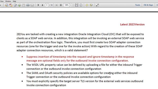 Oracle Cloud Platform Application Integration 2022 Certified Professional DUMP 2023 OCTOBER смотреть онлайн