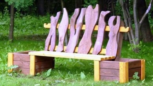 Красивые садовые скамейки смотреть онлайн