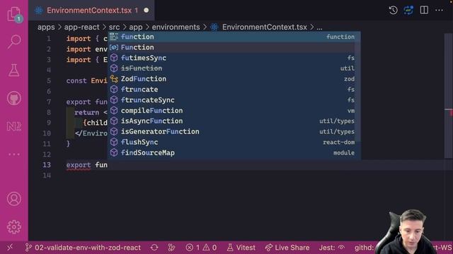 Validate environment variables with Zod - React App смотреть онлайн