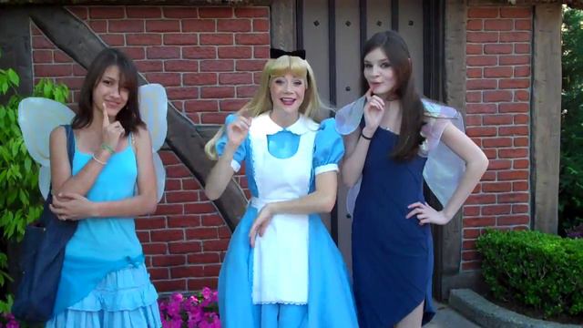 Silvermist And Petunia Meet Alice In Wonderland