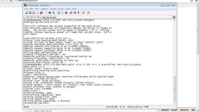 02.10_Oracle_10gR2_RACDG_2.10 Install and configure OCFS2 смотреть онлайн