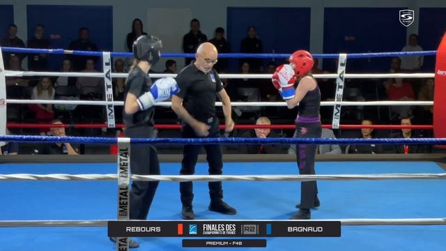 Lou Rebours VS Emma Bagnaud - Finale des championnats de France Boxe Française - Premium, Cat. F48 смотреть онлайн