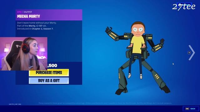 Streamers React To Mecha Morty Joins Rick Sanchez in Fortnite & Get Schwifty Emote In Fortnite смотреть онлайн