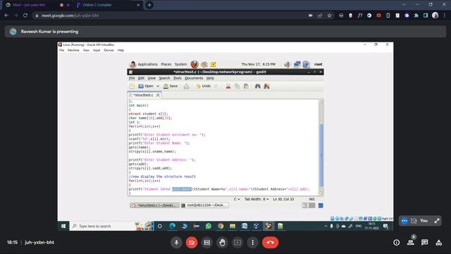 BCSL056 [ Network Prog Lab ] [ 17 - 11 - 2022 ] [ Part 2 ] смотреть онлайн