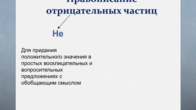 Русский язык, 7 класс: Частица как часть речи