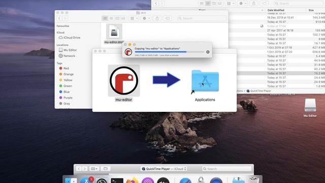 Mu 1.0.3 OSX Installation and first run steps (hint: CTRL-Click then "Open") смотреть онлайн