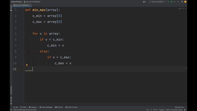 Как получить минимальное и максимальное значение в списке - Python / mrGURU смотреть онлайн
